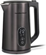 Hamilton Beach Digital Temperature Control Electric Tea Kettle, Hot Water Boiler & Heater 1.7L, 5 Preset Modes + Keep Warm, Fast Boil 1500 Watts, BPA Free, Double Wall Construction, Black (40851) - Image 2