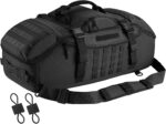 Hannibal Tactical 65L Large Duffle Bag, 3-in-1 Tactical Backpack MOLLE Pack for Sports, Gym, Outdoor, Black - Image 2