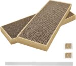 HappyFreeSX Splicing Cat Scratch Pad: Cat Scratchers for Indoor Cats and Kitten, 2 Pack Cat Scratching Pad, Cat Scratcher Cardboard, Scratching Pad, Premium Scratch from Cats, Double-Sided Design - Image 2
