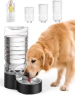 Heouvo 2.5 Gallon Automatic Dog Water Dispenser【Wide Mouth for Easy Hand-in Cleaning】【Removable Stainless Steel Bowl】, Gravity Refilling Large Capacity for Cats and Dogs, Multi-Pet Homes - Image 2