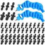 Hestya 2 Pcs 2-in-one Drip Irrigation Tubing Hole Punch and Fitting Insertion Tool and 50 Pcs 1/4" Drip Irrigation Fittings Kit 25 Barbed Connectors 25 Plugs, Easier 1/4" Fitting Emitter Insertion - Image 2