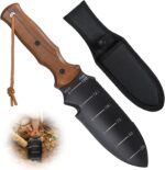 Hori Hori Garden Knife, Garden Tools Trowel with EDC Sheath, Gardening Tools for Weeding Digging Planting with 7" Stainless Steel Blade,Dual-Scale Measurement,Hanging Hole, Gifts for Women Mom Men Dad - Image 2