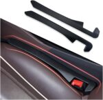IHOTDER 2PCS Car Seat Gap Filler - Car Seat Gap Filler Organizer for Holding Phone,Key,Purse - Universal Car Gap Filler Fits Car Truck SUV Car Interior Accessories (Black/2PCS)… - Image 2