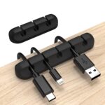 INCHOR Cord Organizer, Cable Clips Cord Holder, Cable Management USB Cable Power Wire Cord Clips, 2 Packs Cable Organizers for Car Home and Office (5, 3 Slots) - Image 2