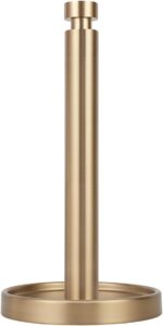 Ivilon Countertop Paper Towel Stand - Steady and Easy Tear - Fits All Paper Towel Rolls - Warm Gold - Image 2