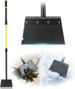 Jardineer Garden Flat Shovel Heavy Duty, Multifunctional Garden Cleaning Shovels for Lawn Edging,Sidewalk Weeding, Floor Scraper Long Handle, Metal Snow Shovel,Ice Scraper for Driveway (60") - Image 2