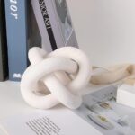 Jlong Wood Knot Decor, 3-Link Wood Chain Link Coffee Table Decor, Small Shelf Decor Accents, Hand Carved Modern Farmhouse Boho Wooden Knot Decorative Chain Wood Decor for Living Room Bedroom Office - Image 2