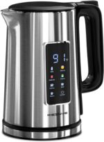 KEINVE 1.7L Electric Kettle, Touch Screen Water Boiler, Auto Shut Off, Double Wall, 6 Preset Temperatures, Fast Boil, and STRIX Control - Image 2