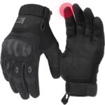 KEMIMOTO Tactical Gloves for Men, Touchscreen Motorcycle Gloves with Hard Shell & Palm Padding for Sports Motorcycle Cycling Tactical Airsoft Paintball Hunting Hiking Camping Climbing - Image 2