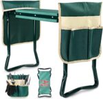 KVR Upgraded Garden Kneeler and Seat with Thicken & Widen Soft Kneeling Pad,Heavy Duty Foldable Gardener Stool with 2 Tool Pouches,Gardening Gifts for Women Mom Men Seniors¡­… - Image 2