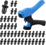 Kalolary 1/4“ Drip Irrigation Hole Punch Tool Kits, Kalolary 50+1PCS Drip Tube Hole Punch for 4/7mm Tubing with Drip Plugs Drip Irrigation Punch for Garden Watering System (Hand Press Style) - Image 2