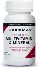 Kirkman - Children’s Multivitamin & Mineral Capsules - 120 Capsules - Potent Broad Spectrum Vitamin/Mineral Supplement - with Coenzyme Q-10 - No Artificial Colors or Flavors - Image 2