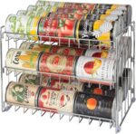 Kitchen Details 3 Tier Can Organizer | Chrome Steel Canned Food Storage Rack | Holds 36 Cans | Space-Saving Pantry & Cabinet Storage Solution | Easy Access to Canned Goods | Freestanding Design - Image 2