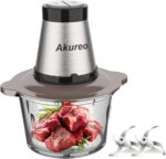 Kitchen in the Box Mini Food Processors, Electric Food Chopper with Meat Grinder & Vegetable Chopper - 2 Sets of Bi-Level Blades for Fruits/Meat/Nuts - Image 2