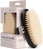 Kitsch Dry Brushing Body Brush for Lymphatic Drainage- Soft Bristles Shower Brush - Dry Brush to Remove Dry Skin and Improves Blood Circulation, Body Scrubber for Glowing Skin, Sauna Accessories - Image 2
