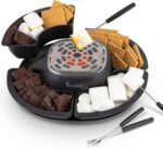Kusini Smores Maker Tabletop Indoor - Flameless Electric Marshmallow Roaster – 4 Detachable Trays & 4 Roasting Forks – Gift Set & Date Night Idea. Movie Night Supplies & Housewarming Gift - Image 2