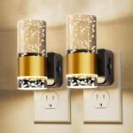 L LOHAS LED Night Light,Dimmable Night Lights Plug into Wall, 2 Pack Acrylic Nightlight with 0-100 LM Adjustable Brightness, 3000K Plug in Night Light with Dusk to Dawn Sensor, for Bathroom Hallway - Image 2