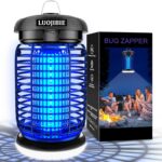 LUOJIBIE Bug Zapper Outdoor, Electric Mosquito Killer Fly Trap with UV/LED Light, 4200V High Voltage Waterproof Flying Insect Zapper for Backyard Patio, Indoor Mosquito Zapper for Home Garage - Image 2