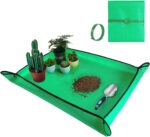 Large Repotting Mat for Plant Transplanting and Mess Control 39.5"x 31.5" Thickened Waterproof Potting Tray Succulent Potting Mat Portable Gardening Mat Plant Gifts for Women Men - Image 2
