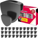Latoxcaa Space Saving Hanger Hooks 30Pcs, Upgrade Heavy Duty Space Saver Hangers Connector Hooks for Clothes, Premium Hanging Closet Organizer for Dorm, Ganchos para Colgar Ropa, Black - Image 2