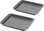 Little Small Baking Sheets Nonstick Set of 2 (9.5inch X 7.1inch) - SS&CC 8 Inch Nonstick Baking Toaster Oven Tray Cookie Sheets, 1 or 2 Person Household - Image 2