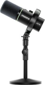 MAONO PD200W Hybrid Wireless Podcast Microphone for PC, Dynamic XLR USB Mic with Desktop Stand, Software, Noise Cancellation, for Vocal Recording, Streaming, Content Creation, Home Studio, Voiceover - Image 2
