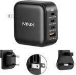 MINIX NEO P3 100W Turbo 4-Port GaN Wall Charger, 3 x USB C port Fast Charging Power Adapter(Max 100W/20W), 1 USB-A (Max 18W). Compatible with MacBook Pro Air, iPad Pro, iPhone 17/16 Pro Max,Galaxy S23 - Image 2