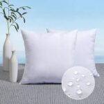 MIULEE Pack of 2 18x18 Outdoor Pillow Inserts, Outdoor Throw Pillows Water-Resistant Decorative Premium Square Pillow Stuffer Sham for Porch Swing Couch Sofa Cushion Patio Furniture - Image 2