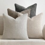 MIULEE Pack of 4 Couch Throw Pillow Covers 18x18 Inch Neutral Soft Decorative Chenille Pillow Covers Farmhouse Boho Cushion Covers for Mid Century Modern Spring Home Decor Sofa Bedroom Living Room - Image 2