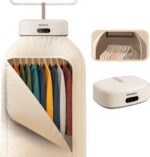 MOJOCO Portable Clothes Dryer - Mini/Compact Dryer for Apartment, RV, Travel - Small Quiet Fast-Drying Machine with Adjustable Timer & Hassle-Free Setup - Image 2