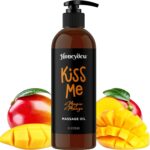 Mango Sensual Massage Oil for Couples - Alluring Tropical Full Body Massage Oil for Date Night and Nourishing Body Moisturizer with Sweet Almond - Vegan Non Greasy & Smooth Gliding Formula (8 Fl Oz) - Image 2