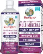 MaryRuth's Liquid Nighttime Liquid Multimineral + Skin Renew | Clinically Shown in Women to Reduce Fine Wrinkle & Improve Skin Firmness | Sepitone | NO Melatonin | Magnesium | Vegan | 30 Servings - Image 2