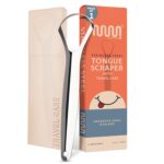 MasterMedi Tongue Scraper for Adults, 100% Stainless Steel Tongue Scrubber for Bad Breath, Easy to Use, Tongue Cleaner for Oral Care & Hygiene (SPTC-1|with Case) - Image 2
