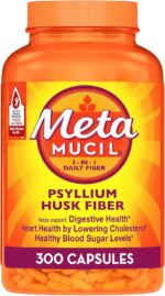 Metamucil 3-in-1 Fiber Capsules, Daily Psyllium Husk Fiber Supplement, Fiber Capsules for Digestive Health, Plant-Based Psyllium Husk Fiber Capsules, #1 Doctor Recommended Fiber Brand, 300ct Capsules - Image 2
