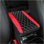 Moly Magnolia Car Center Console Cushion Pad, Universal Leather Waterproof Armrest Seat Box Cover Protector,Comfortable Car Decor Accessories Fit for Most Cars, Vehicles, SUVs (Red) - Image 2