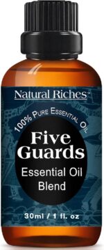 Natural Riches Five Guards Essential Oil Blend for Health Shield Aromatherapy with Clove Cinnamon Lemon Rosemary Eucalyptus Oil - 30ml - Image 2