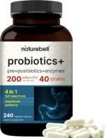 NatureBell Probiotic 200 Billion CFU – 40 Strains Per Serving | 240 Veggie Capsules with Prebiotics and Probiotics – Full Spectrum Complex with Enzymes – Daily Probiotics for Women & Men - Image 2