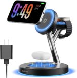 New 3 in 1 Charging Station for Apple Compatible with Magsafe Charger Stand for iPhone 17 16 15 14 13 12 Wireless Charging Station for AirPods Wireless Charger for iWatch Series - Image 2