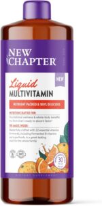 New Chapter Liquid Multivitamin + Mineral Supplement for Whole-Body Benefits, 100% Delicious Multivitamin for Adults, Teens & Kids 2+, Ready to Absorb Faster, Orange Mango Flavored, 30 oz - Image 2