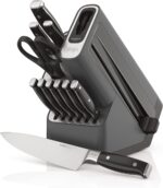 Ninja K32012 Foodi NeverDull Premium Knife System, 12 Piece Knife Block Set with Built-in Sharpener, German Stainless Steel Knives, Black - Image 2