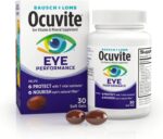 Ocuvite Eye Performance Vitamin & Mineral Supplement, Lutein and Zeaxanthin Supplements, Vitamins C, D, E, Zinc, and Omega-3, Helps Protect Eyes from Sun and Blue Light, 30 Softgels - Image 2