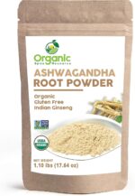 Organic Ashwagandha Root Powder - 1.10 lbs (17.64 oz) | Resealable Kraft Bag,Non-GMO, Indian Ginseng, Withania Somnifera -100% Raw from India, by SHOPOSR - Image 2