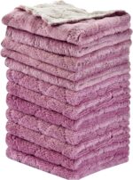 OstWony 12PCS Kitchen Towels Dish Towels, Multipurpose Reusable Dish Cloths, Double-Sided Microfiber Cleaning Rags for Furniture, Tea, Bowl, 10x 6 inch - Image 2