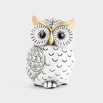 Owl Statue for Home Decor Accents,Owl Decor for Bookshelf Bedroom Living Room Office Table Desk Mantle TV Stand Boho Decoration,Modern Shelf Decor Accents Animal Sculptures for Birds Lovers,Owls Gift - Image 2