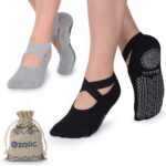 Ozaiic Pilates Socks for Women Non Slip Grip, Yoga Socks with Grippers for Barre, Hospital, Ballet, Dance, Barefoot Workout - Image 2