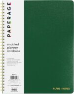 PAPERAGE Undated Daily Planner & To Do List Notepad (Dark Green), 8.5 in x 11 in, Spiral Bound Planner Notebook for Work, School or Home, 104 Lined Pages With Date Tracker for Plans & Notes - Image 2