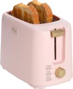 Paris Hilton 2-Slice Toaster, Extra-Wide Slots, 7 Browning Settings, Bagel & Defrost Functions, Removable Crumb Tray, Pink - Image 2