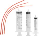 Pet Feeding Supplies Kit-3 Pack Red Rubber Feeding Tube(8Fr, 10Fr, 14Fr) With 3 Pack 10/30/60 Ml Syringes For Lamb,Goat,Sheep,Puppy,Kitten Whelping Feeding Watering - Image 2