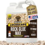 PetraMax Lockscape Rock Glue for Landscaping, 1 Gal (Made in USA) - 100% Permeable & Pet-Safe Landscape Adhesives for Stones & Pebbles - Ready to Spray Pea Gravel Binder & Mulch Glue for Landscaping - Image 2