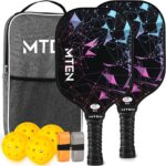 Pickleball Paddles Set of 2 or 4, or Single Paddle – USAPA Approved Fiberglass Surface Pickleball Rackets Set for Men & Women - Image 2